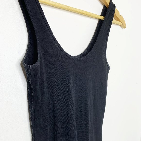 Express - Black Sequin Tank Top - Picture 3 of 4